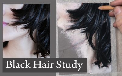 YouTube Free Art Tutorial ~ Black Hair Study