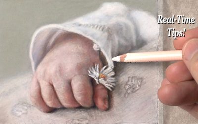 Pastel Portrait tips: how to draw a realistic baby’s hand