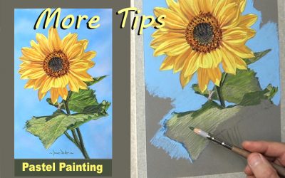 Painting a Sunflower in Pastels… Part 2