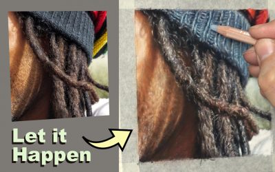 How to Pastel Paint Dreadlocks, Skin Tone and knitted hat. Free Tutorial.