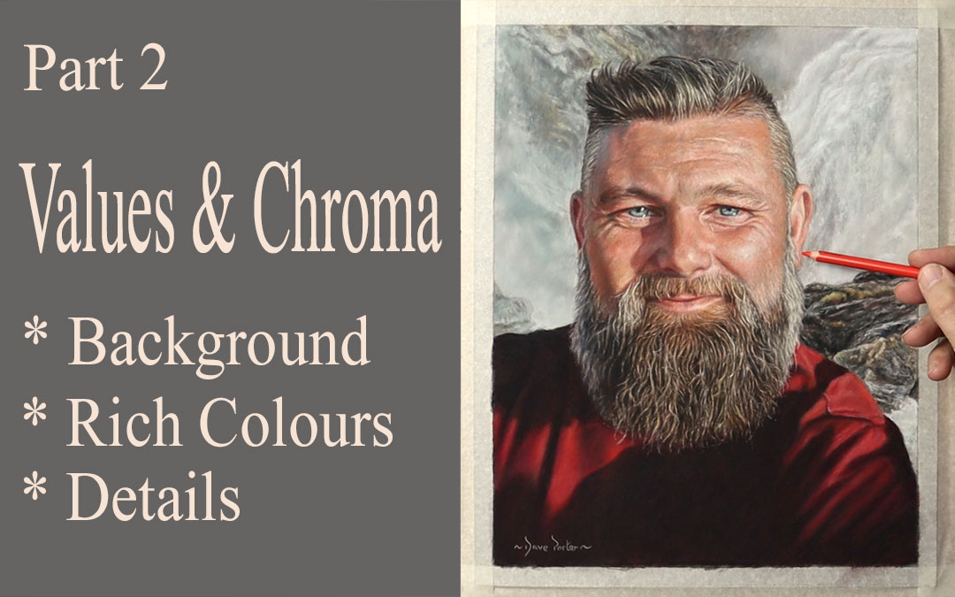 Free Pastel Pencil tutorial… Pastel Portrait Part 2 ~ Value & Chroma