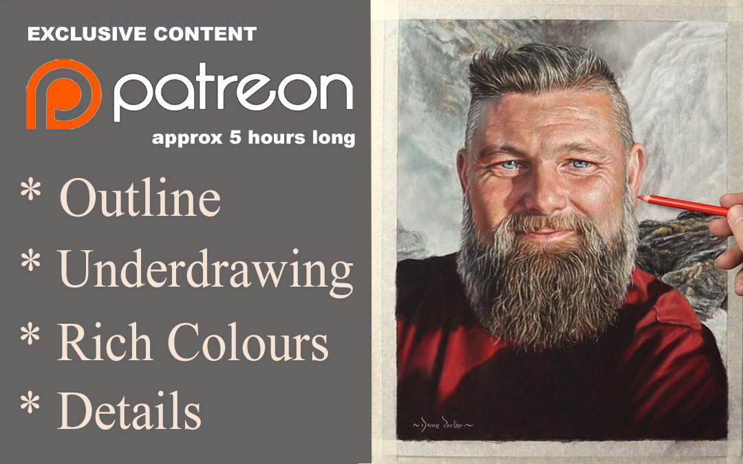 Value and chroma using pastel pencils… Patreon Tutorials