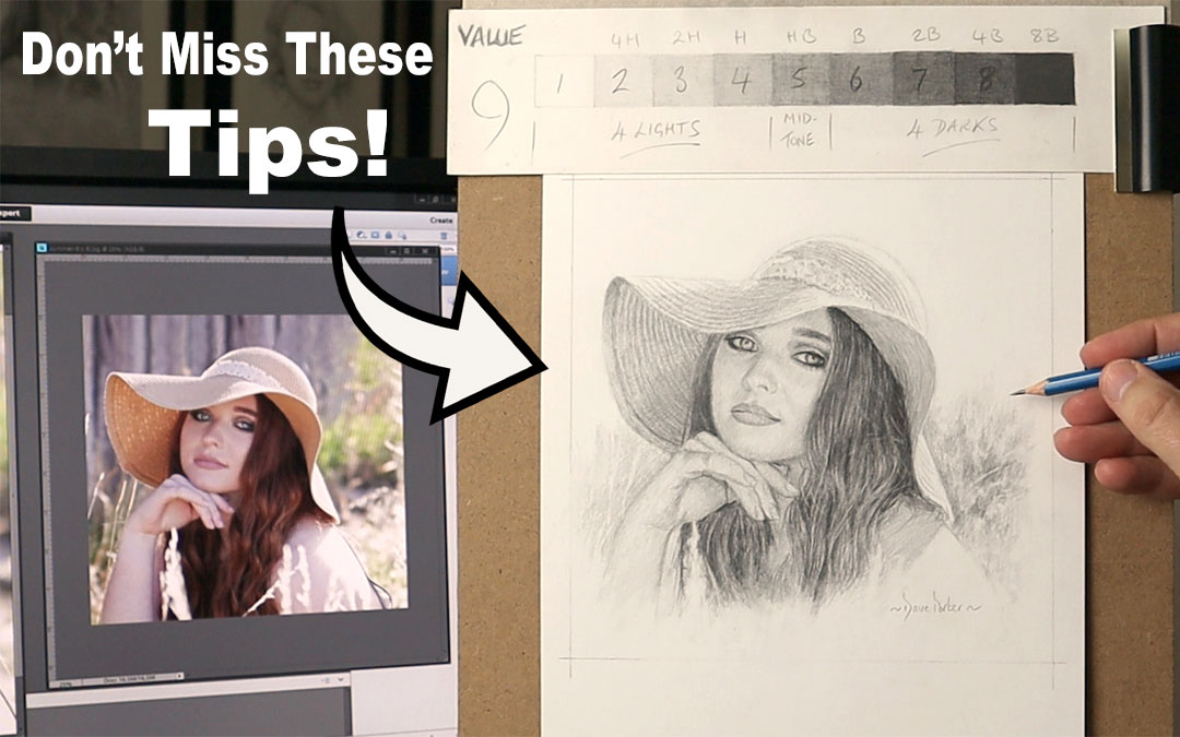 Check out this free Graphite Portrait Tutorial.