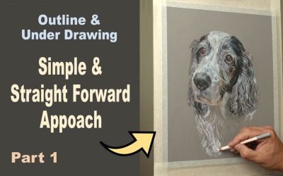 Pet Pastel Portrait ~ Outline & Underdrawing