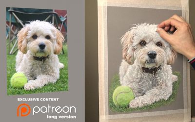 Pet Portrait in Pastels… Patreon Tutorials