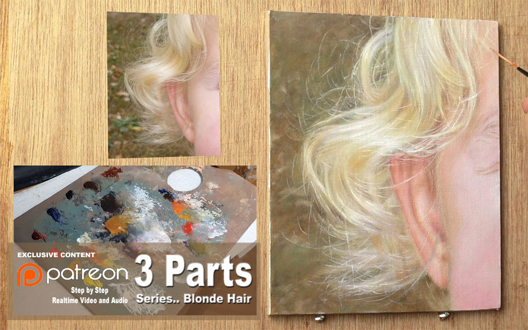 Patreon Oil Painting Tutorial ~  Blonde Hair & Pale Skin