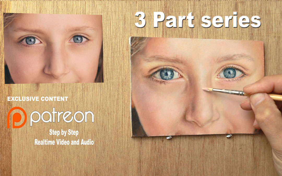 Patreon Oil Painting Tutorial ~ Eyes and Nose Study
