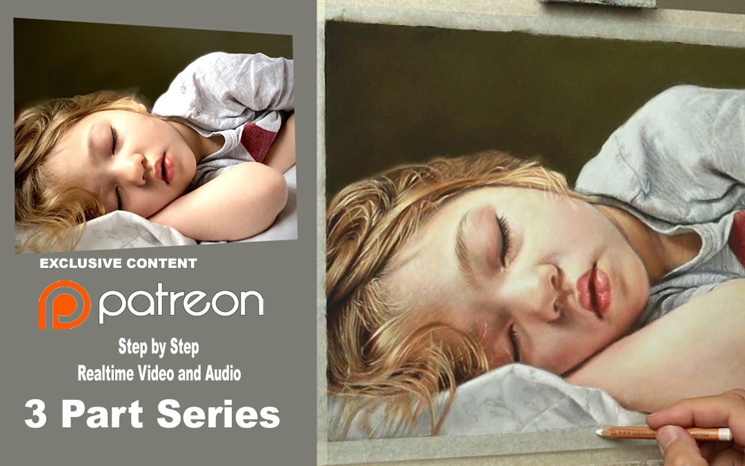 Pastel Portrait Tutorials all in real-time… Patreon